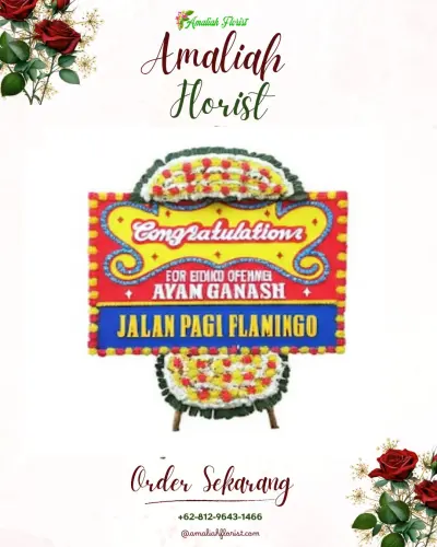 Bunga Papan Congratulation di Surau Gadang
